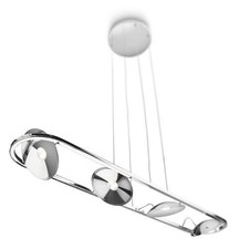 LED Pendelleuchte Chrom