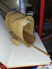 Nostalgie -Planwagen-Garten-Puppenhaus-Puppenstube-Markt-Krippe-Handarbeit