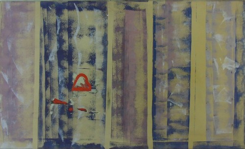 Gemälde tempera abstrakt - gemälde,