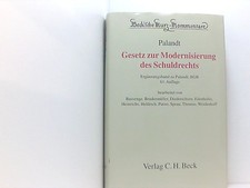 Palandt Gesetz zur Modernisierung des Schuldrechts (Ergänzungsband zu Palandt, B