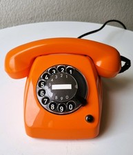 70er Kult Post Telefon FeTAp 611-2a Wählscheibe Orange Retro Vintage 70er