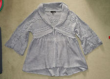 Strickjacke Cardigan England NEXT UK10 36 38 grau - Top Zustand