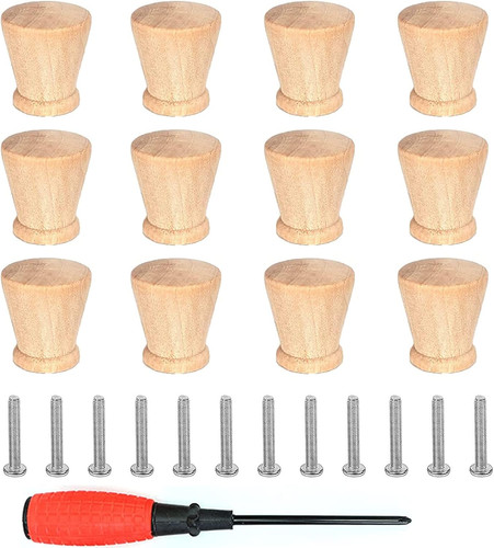 Möbelknöpfe holz 12er - 12er, set