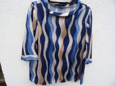 Damen Schlupfbluse/ Blusenshirt,3/4 Arm Gr.40-42 Made in with Italien