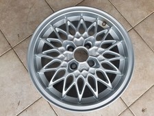 1x Alufelge 15 Zoll 6.0" 4x100 49ET Glanz Silber Opel Rim Wheel