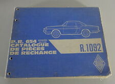 Teilekatalog Renault Floride + Caravelle Typ R.1092 Coupe+Cabrio Stand 08/1962