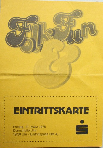 Eintrittskarte 1978 schubert - 1978:,