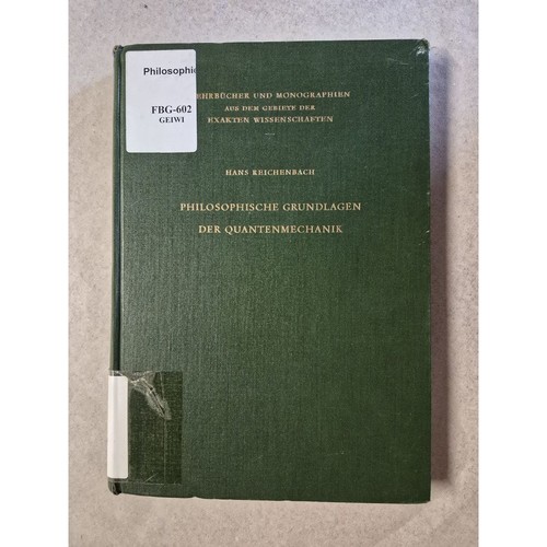 Philosophische grundlagen der - grundlagen,