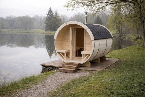 Sauna fass aus fichtenholz - aus, ⌀