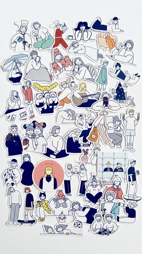 Sticker set bastel - sticker-set, bastel-sticker