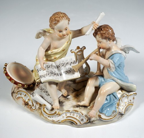 Meissen allegorie gruppe - gruppe, die