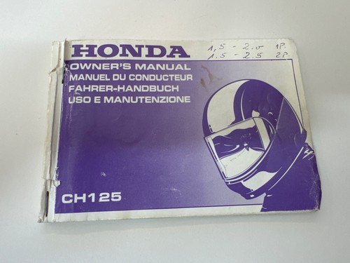 Honda 125 betriebsanleitung - ch,