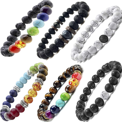 Chakra armband set aus - set,