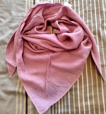 Mousselin Tuch Dreieck altrosa