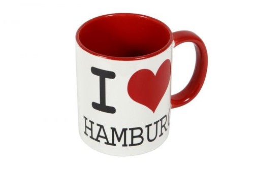 Kaffeebecher love hamburg - "i,