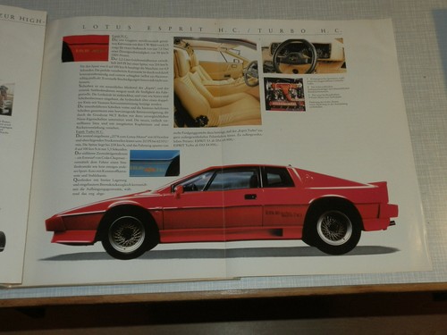 Lotus esprit turbo - esprit/turbo, h.c.,