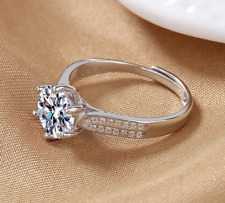 Eleganter Ring Moissanit 925