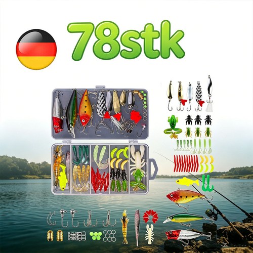 Angelköder set stück - set, 78