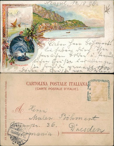 Cartoline litho postcard - cartoline,