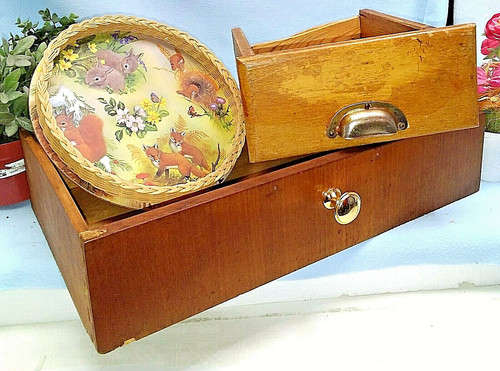 Alte holz schubladen und - schubladen,