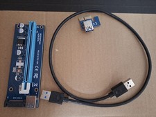 125x Mining Riser Karten PCI-E Adapter x16 Riser Platinen Molex SATA USB 6Pin