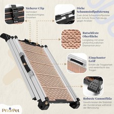 Hunderampe Auto Klappbar Teleskop Alu Rampe rutschfeste Hundetreppe SUV & Auto