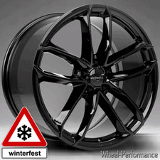 18 Zoll W33 Felgen 8x18 5x112 ET25 schwarz glänzend für Audi