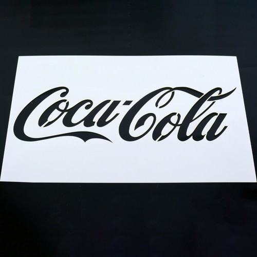 Coca cola schablone - coke, mylar