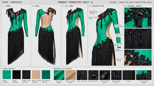 Latein kleid turnierkleid - latein,