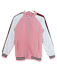 Blouson, Collegejacke, Blazer, Übergangsjacke. Altrosa, weiß, weinrot.