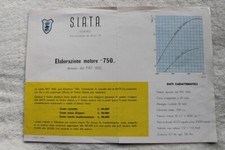 32B 561 Siata motore motor 750 auf Basis Fiat 600 Prospekt-Blatt Brochure-Sheet