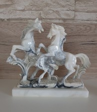 Pferde Skulptur Marmor Alabaster Aus 1995 Ibiza