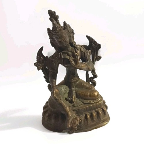 Grüne tara bronze buddha - grüne,