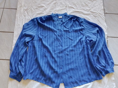 Bluse vintage blau - bluse,