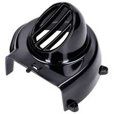 Schwarz Lüfterabdeckung mit Lufthutze für Piaggio Roller - 50ccm AC NRG Ice Sona