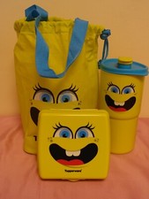 Tupperware Smily Set Sandwichbox, Tasche, Becher NEU