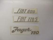 Fiat  Aufkleber  3 Stück SW Fiat Modelle 600 770 S und 770 Jagst