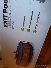 Exit Pool Wood 300x76cm  mit Pumpe