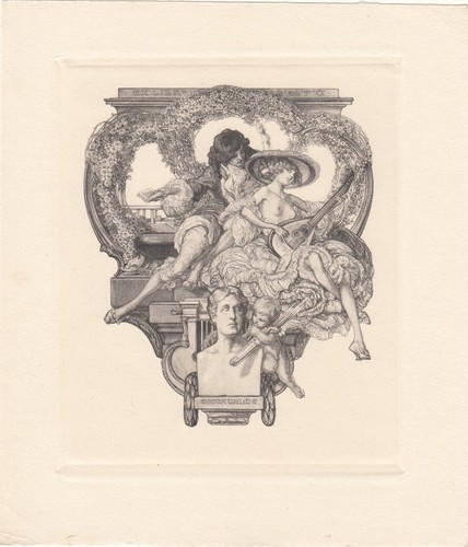 Exlibris bookplate - exlibris,
