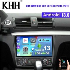 64G Für BMW 1er E81 E82 E87 E88 2004-2011 Android 13 Autoradio Carplay + Kamera