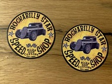 2x Rockabilly Aufkleber Speed