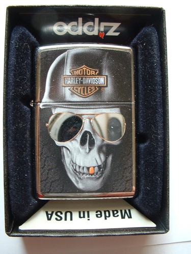 Zippo design harley - design, totenkopf