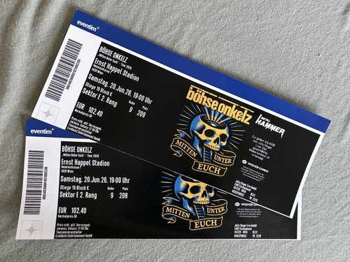 Böhse onkelz tickets ernst - böhse, 2