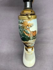 ALTE PORZELLAN PFEIFE HANDBEMALT JAGDDEKOR