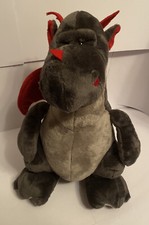 Nici Drache Dragon Dragons ca. 35cm Schwarz Grau Rot Kuschel Tier Plüsch Stoff