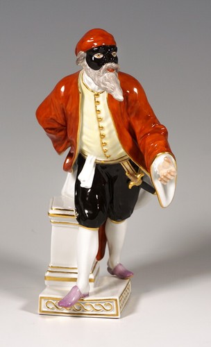 Meissen figur pantaleone - meissen,
