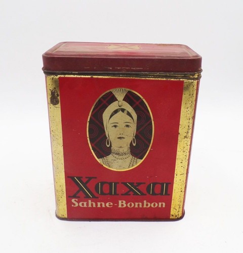 Old blechdose xaxa sahne - blechdose,