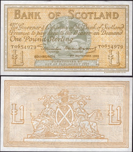 Bank scotland one pound - bank,