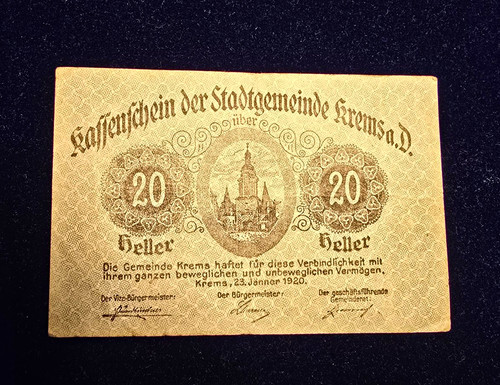 Notgeld gemeinde stens - gemeinde,