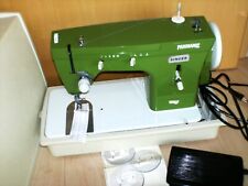 Nähmaschine Koffermaschine SINGER PAMORAMIC  802, elektrisch Zubehör grün defekt